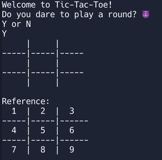 tic-tac-toe game
